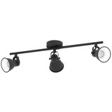 Eglo Seras 2 spot/3, led, gu10, 3x3,3w, 3x240lm, crna/čelik | Eponuda.com