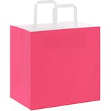  Papirnate vrećice 250 kom s ručkama ružičaste 26x17x25 cm | shoptok.hr