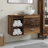  Set namještaja za kupaonicu 2 kom. Staro drvo Konstruirano drvo Smeđa 49,5 x 35 x 80 cm | Shoptok.si