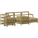  The Living Store Vrtna sedežna garnitura 7-delna impregnirana trdna borovina - Vrtna Sedežna Garnitura, (21451784) | Shoptok.si