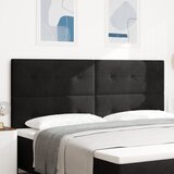 vidaXL LED uzglavlje Crno 100 cm Baršun u