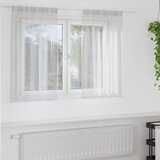 vidaXL Zavjese sa zavjesama 2 pcs Svjetlosiva 140 x 140 cm Poliester | shoptok.hr