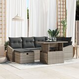 vidaXL 7-dijelni vrtni kauč set s jastučićima sivi poli ratan | shoptok.hr