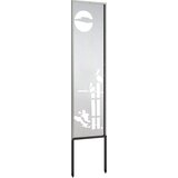  Privatnost u vrtu Srebrno 32 x 140 cm Nehrđajući čelik | shoptok.hr
