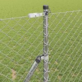  Stup za ogradu Srebrno 10 x 1,4 m (40 x 40 mm mreža) Čelik | shoptok.hr