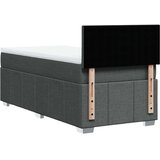 vidaXL Krevet s oprugama i madracem tamnosivi 100 x 200 cm od tkanine | shoptok.hr
