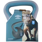 Umbro 255804 kettlebell uteg 2 kg – kompozitni, ergonomska ručka, sivo-plavi | shoptok.hr