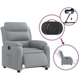 vidaXL Električni naslonjač od tkanine svjetlosivi | shoptok.hr