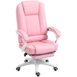 Vinsetto pisarniški stol umetno usnje, pena, najlon, jeklo 65D x 68Š x 107 116V cm Roza, (5000242902) | Shoptok.si