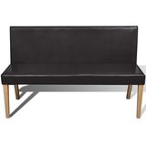  Klupa od umjetne kože 139,5 cm tamnosmeđa | Eponuda.com