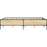  Okvir za krevet boja hrasta 120x190cm konstruirano drvo i metal | Eponuda.ba