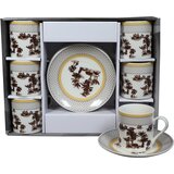 Sigma Set šolja za kafu, porcelan, 120ml 6/1 (Gold/Red) YK120C-8898 Cene