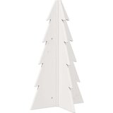 vidaXL Drveno ukrasno božićno drvce bijelo 69,5 cm od masivne borovine | shoptok.hr