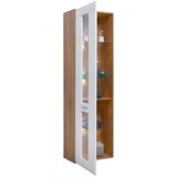 Mömax Vitrina Auris, Bela, Barva Hrasta | Shoptok.si