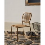 Kave Home Smeđa metalna vrtna stolica Talaier – | shoptok.hr