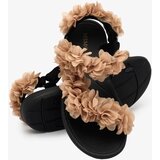 Resti Beige women's sandals with flowers Alferroy | Shoptok.si