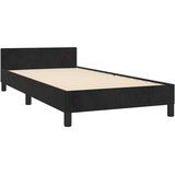  Okvir za krevet s uzglavljem crni 90x200 cm baršunasti | shoptok.hr