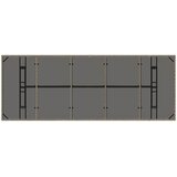  Vrtni set za objed 9 kom. Siva poliratan 240 x 90 x 75 cm | shoptok.hr