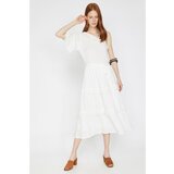 Koton The Summer White Dress - White Summer Dress Cene