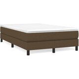 vidaXL Box spring postelja z vzmetnico temno rjava 120x190 cm blago Cene