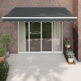 vidaXL Zložljiva tenda antracitna 3x2,5 m blago in aluminij cene