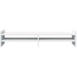  Stalak za monitor bijeli 100x27x20 cm od konstruiranog drva | shoptok.hr