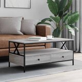  Stolić za kavu siva boja hrasta 100x51x45 cm konstruirano drvo | shoptok.hr