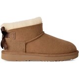 Ugg Škornji K Ultra Mini Bailey Bow Kostanjeva Cene