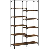  Regal za knjige boja hrasta 100 x 32 x 170 cm od drva i željeza | shoptok.hr