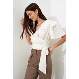 Trendyol Ženska bluza Volan Detailed crna | siva | ePonuda.com