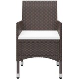  5-dijelni vrtni blagovaonski set smeđi | shoptok.hr