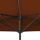  Senčnik z aluminijastim drogom terakota 300x155x223cm, (20692719) | Shoptok.si