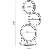  ONLI - LED stona lampa RINGS LED/17W/230V 4000K 37 cm crna | Eponuda.com