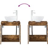  Umivaonik s policom Dimljeni hrast 49,5 x 35 x 63 cm | shoptok.hr
