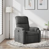 Maison Chic Naslanjač - Relax naslanjač temno siva tkanina iz mikrovlaken, (22061878) | Shoptok.si