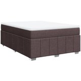 vidaXL Krevet s oprugama i madracem tamnosmeđi 140 x 190 cm od tkanine | shoptok.hr