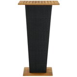  Barski stol crni 60x60x110 cm poliratan i masivno drvo bagrema | Eponuda.ba