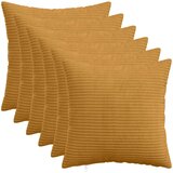  Presvlaka za jastuk 6 pcs HEERLEN Žuta 35 x 35 cm Kord Slike