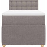  Krevet s oprugama i madracem smeđesivi 80x200 cm od tkanine | shoptok.hr