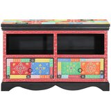 TV ormar s ladicama Šareni 80 x 35 x 50 cm Čvrsto drvo manga | shoptok.hr