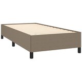  Okvir za krevet bez madraca smeđesivi 100 x 200 cm od tkanine | shoptok.hr