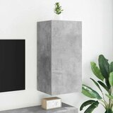 TV ormarić s LED svjetlima siva boja betona 40,5x35x80 cm | shoptok.hr
