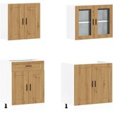 vidaXL 4-dijelni set kuhinjskih ormarića Kalmar konstruiranog drva | shoptok.hr