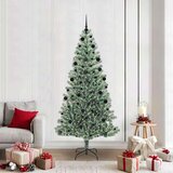 vidaXL Umjetno božično drevo s snežno obloženimi vejicami in LED lučko | Shoptok.si