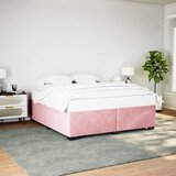Furnova Posteljni okvir roza 200x200 cm žamet, (21931811) | Shoptok.si