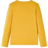  Dječja majica dugih rukava tamna oker 128 | shoptok.hr