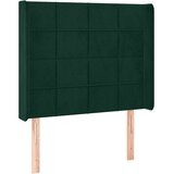  box spring s madracem LED tamnozeleni 80 x 200 cm baršun | shoptok.hr