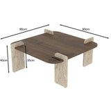 Hanah home sto za kafu afrolli walnut travertine | ePonuda.com