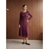 Sinsay Čipkasta midi haljina s otvorenim leđima | shoptok.hr