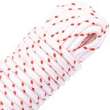 vidaXL Potegnite zaganjalno vrvico bele in rdeče barve Ø4 mm 10 m | Shoptok.si